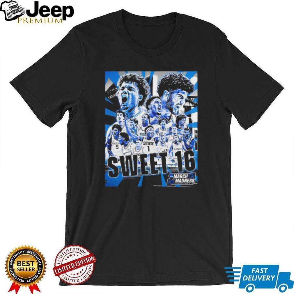 2026 NCAA March Madness Sweet 16 Team Collage Basketball T Shirt