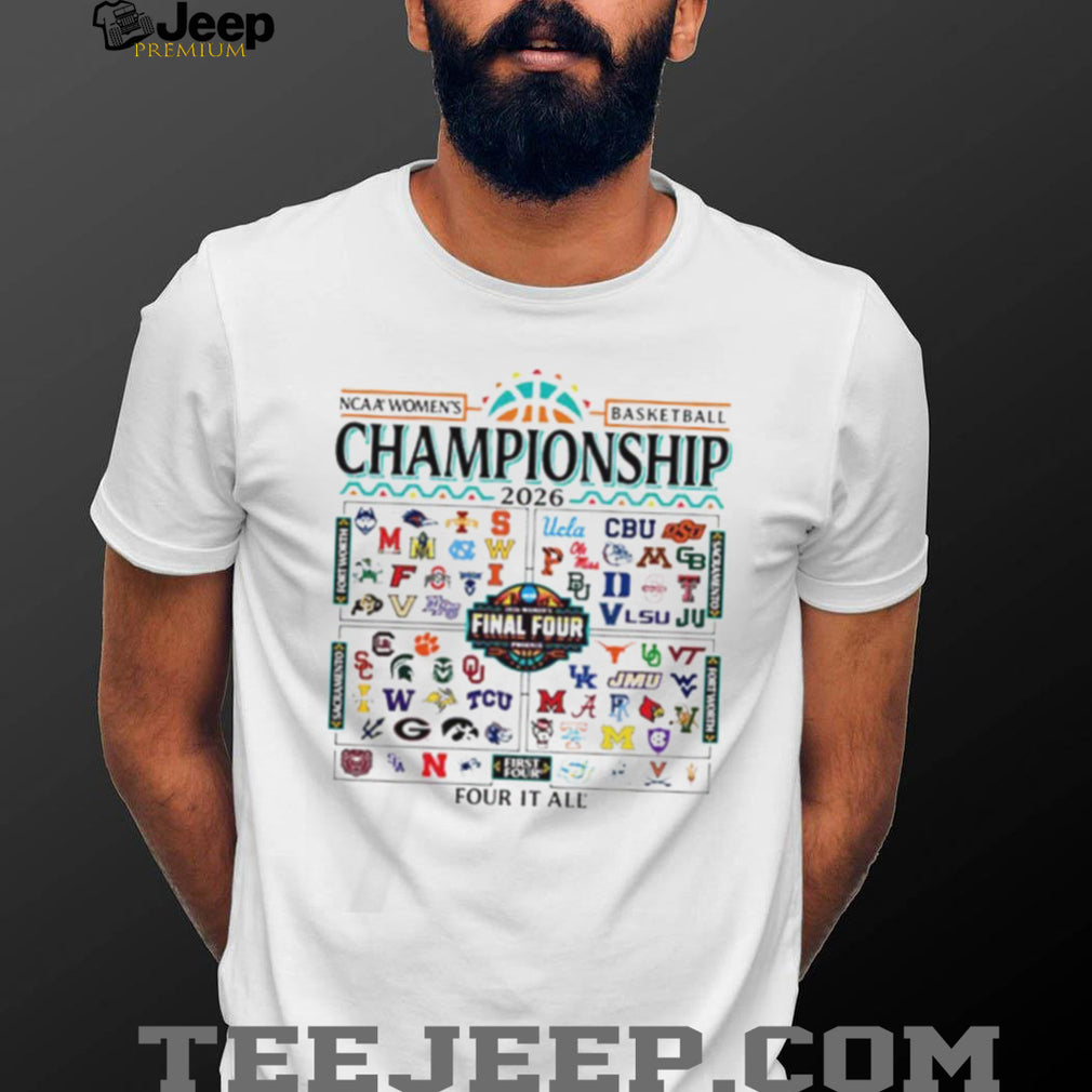 2026 NCAA Women’s Basketball Championship “Four It All” Bracket Shirt