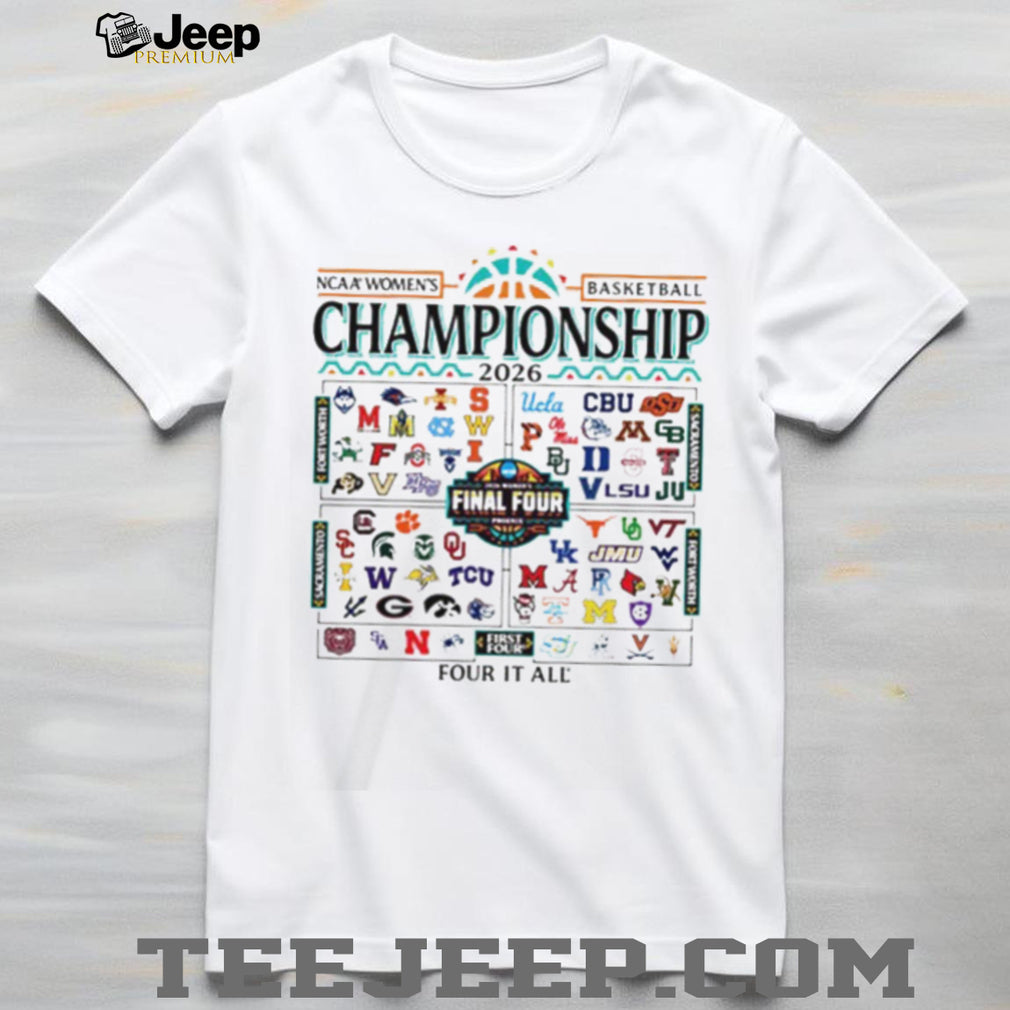 2026 NCAA Women’s Basketball Championship “Four It All” Bracket Shirt