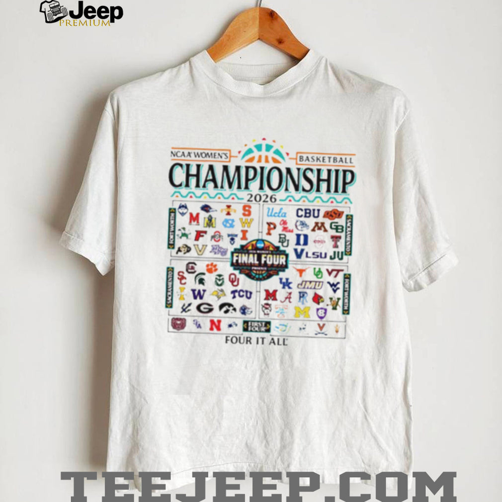 2026 NCAA Women’s Basketball Championship “Four It All” Bracket Shirt
