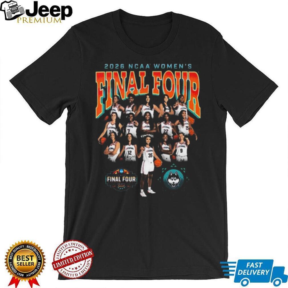 2026 NCAA Women’s Final Four UConn Huskies Team Roster Graphic T Shirt