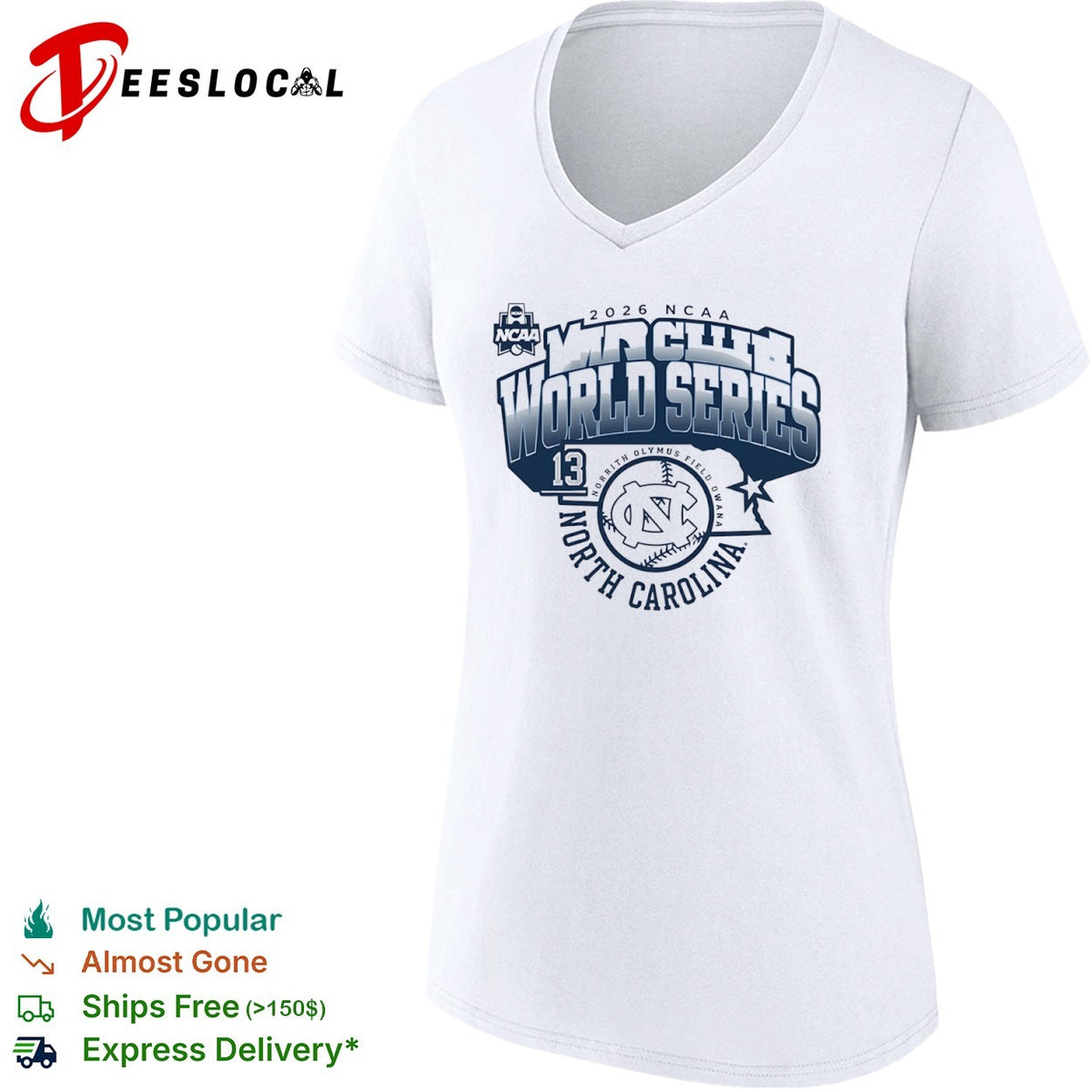 2026 NCAA World Series North Carolina Tar Heels Norrith Olymus Field Owana shirt
