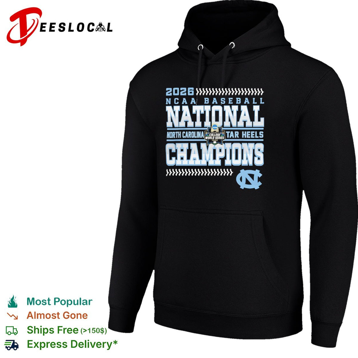 2026 North Carolina Tar Heels NCAA Baseball National Champions shirt