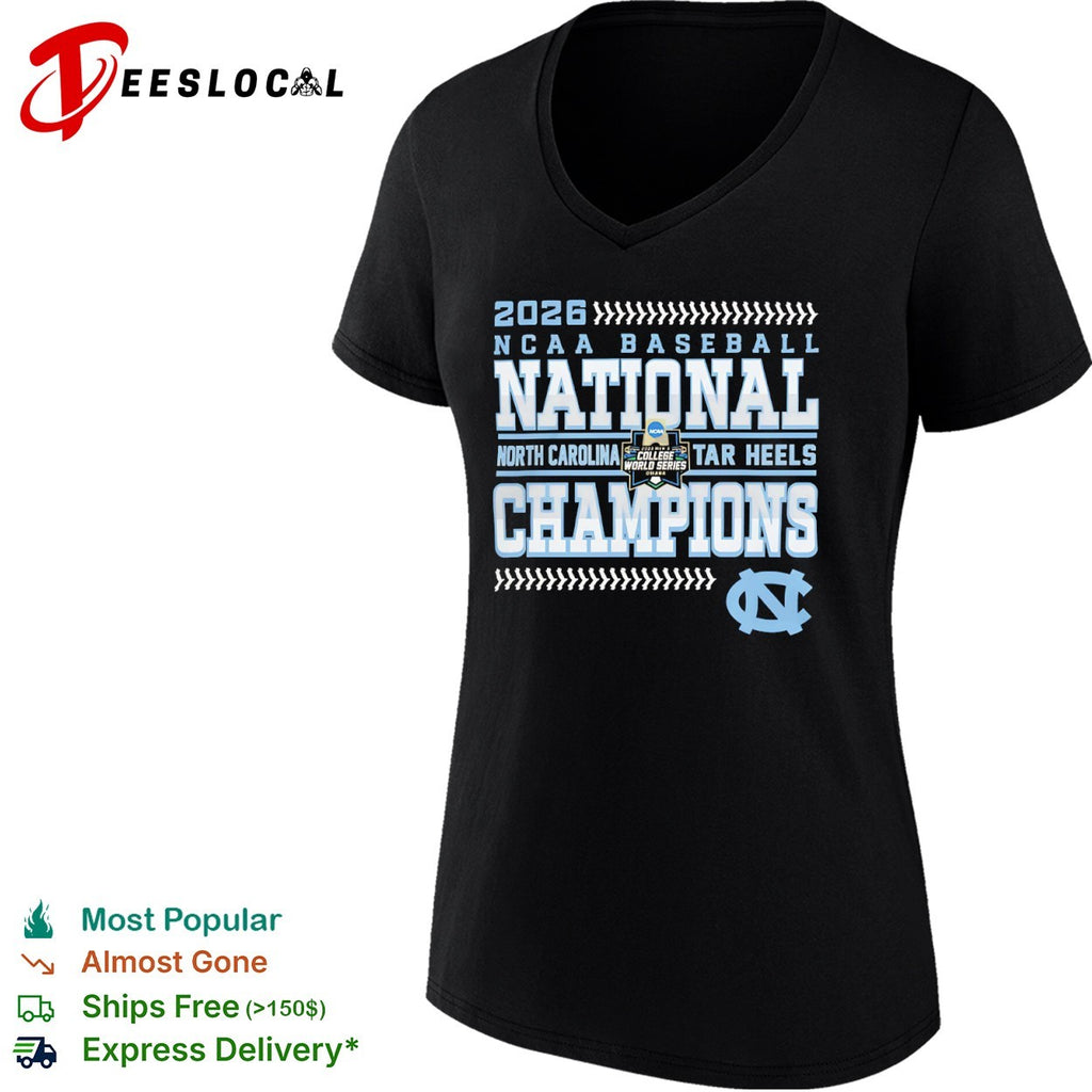 2026 North Carolina Tar Heels NCAA Baseball National Champions shirt