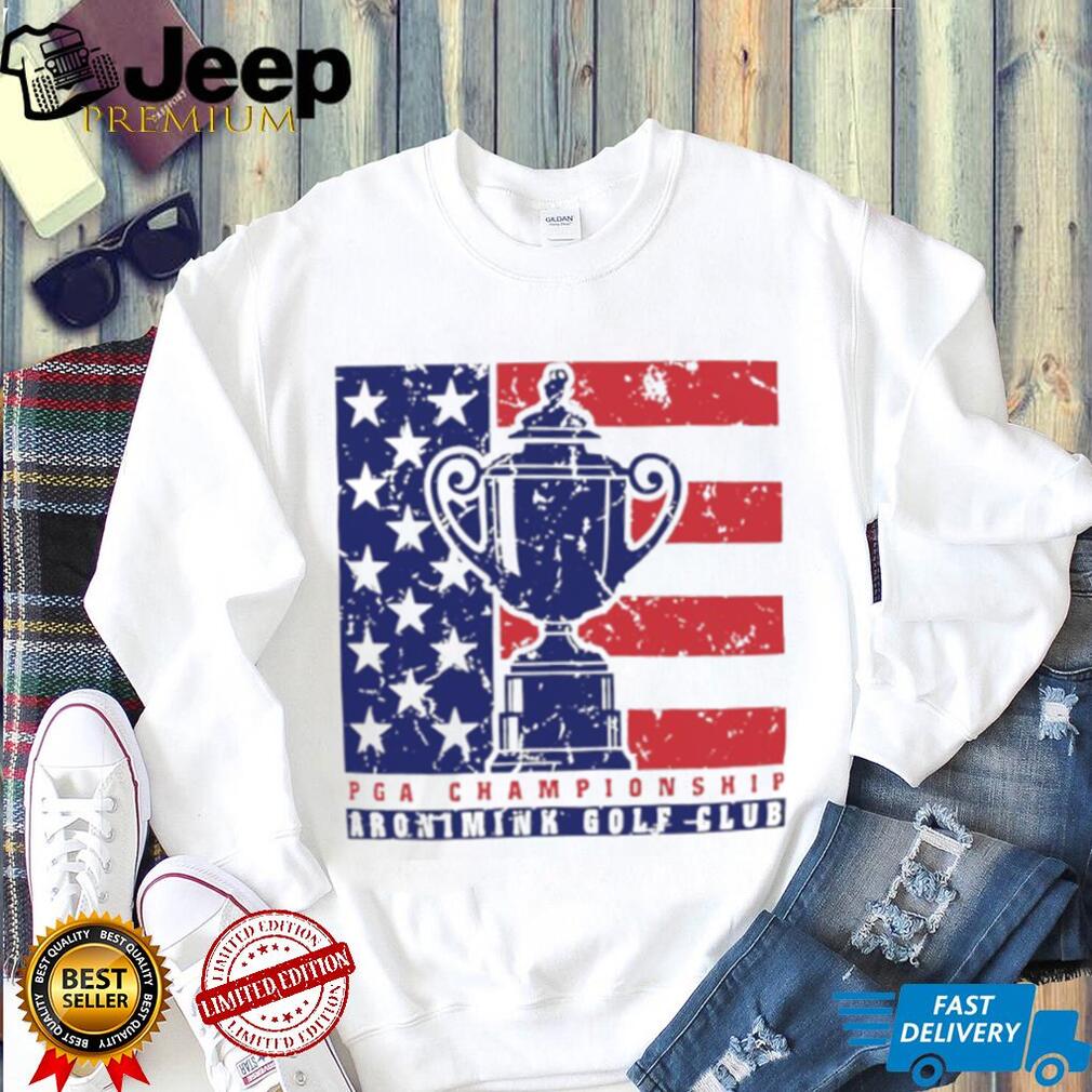 2026 PGA Championship Aronimink Golf Club American Flag Trophy T Shirt