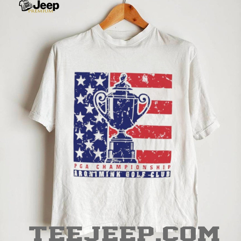 2026 PGA Championship Aronimink Golf Club American Flag Trophy T Shirt