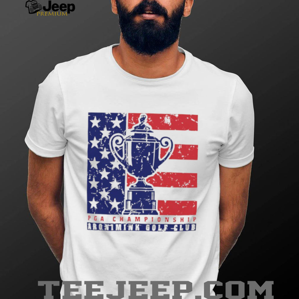 2026 PGA Championship Aronimink Golf Club American Flag Trophy T Shirt