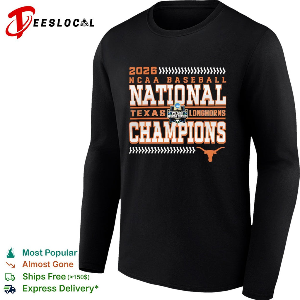 2026 Texas Longhorns NCAA Baseball National Champions shirt
