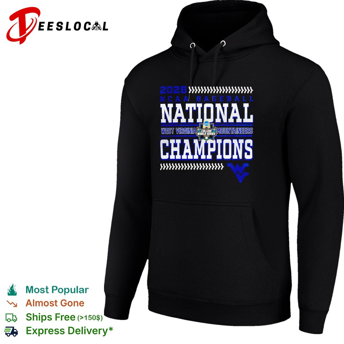 2026 West Virginia Mountaineers NCAA Baseball National Champions shirt