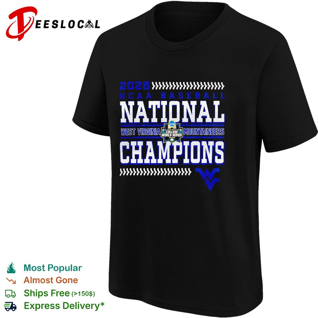 2026 West Virginia Mountaineers NCAA Baseball National Champions shirt