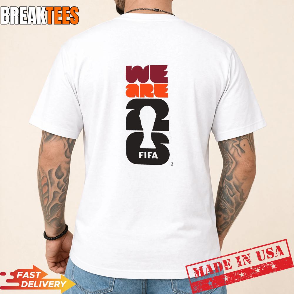 2026 World Cup We Are 26 White T-Shirt – Feel the Pride