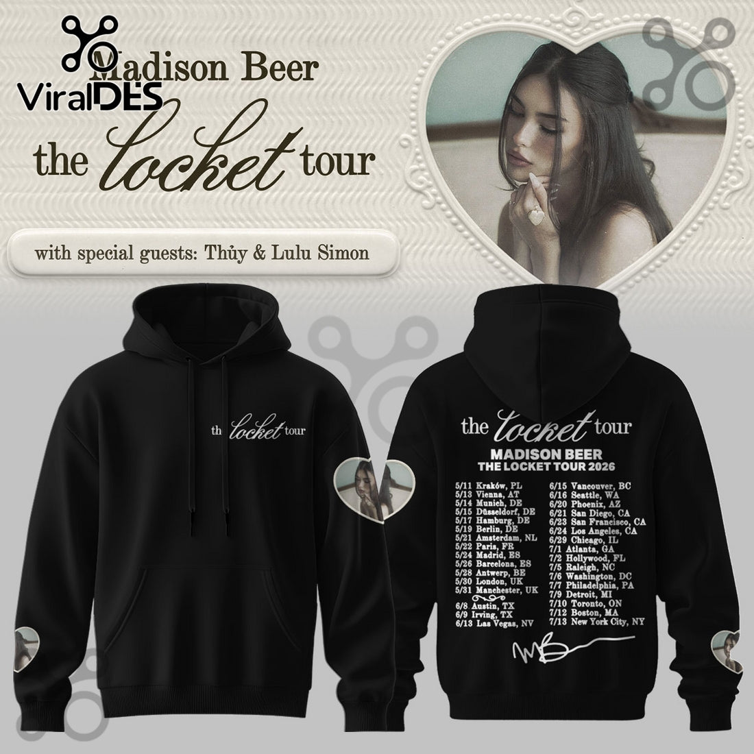 2026 Madison Beer The Locket Tour Hoodie And Joggers