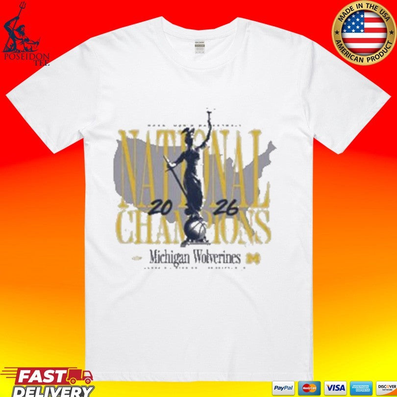2026 Men’s Basketball Michigan Wolverines National Champions T-shirt