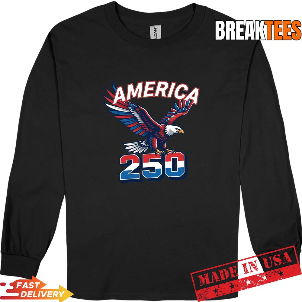 250 Anniversary USA Patriotic Eagle Vintage American Pride Retro Shirt