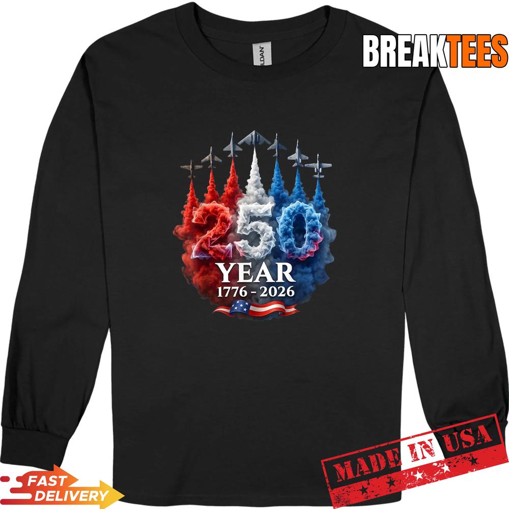 250 Years American 250th USA Patriotic 4th of July T-Shirt