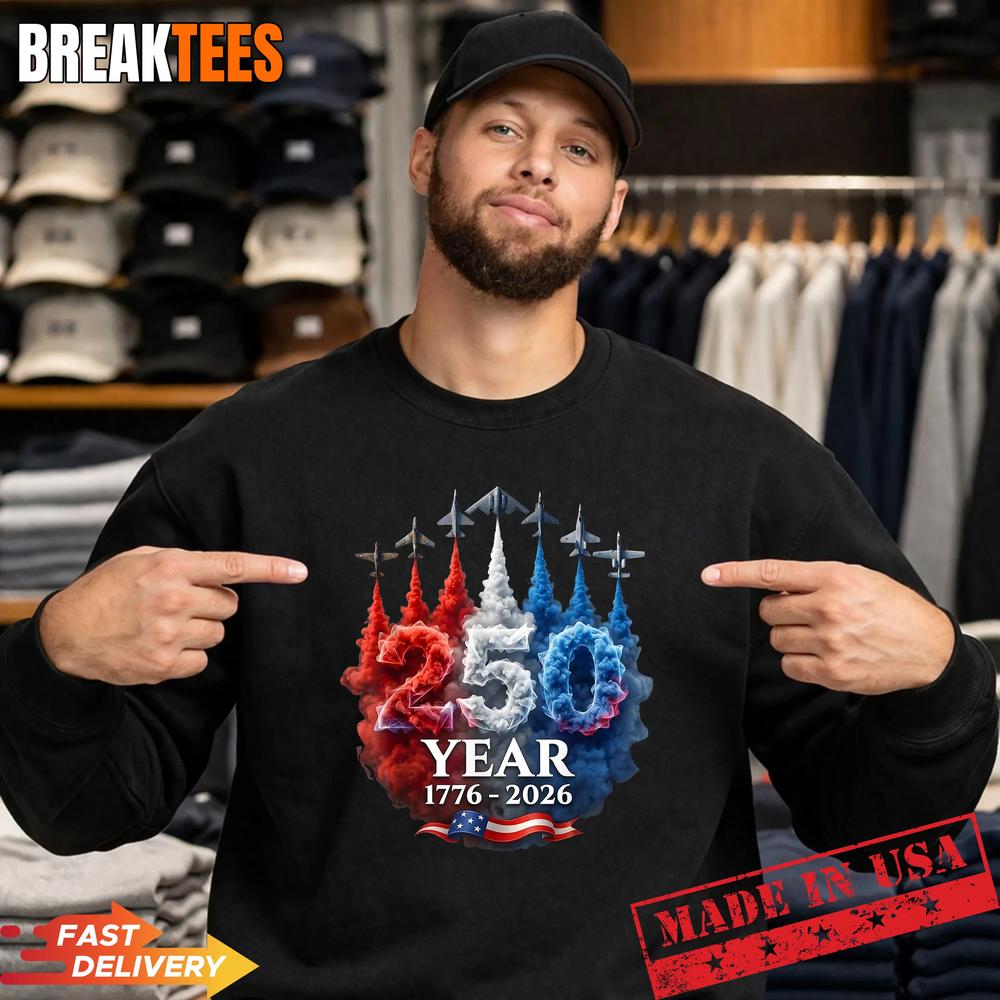 250 Years American 250th USA Patriotic 4th of July T-Shirt
