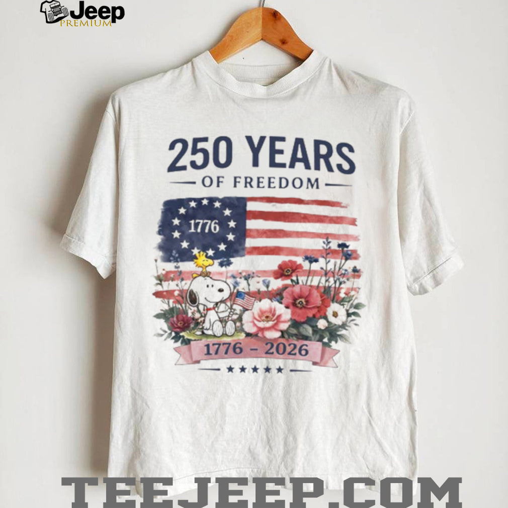 250 Years of Freedom 1776 to 2026 Patriotic Flag Shirt