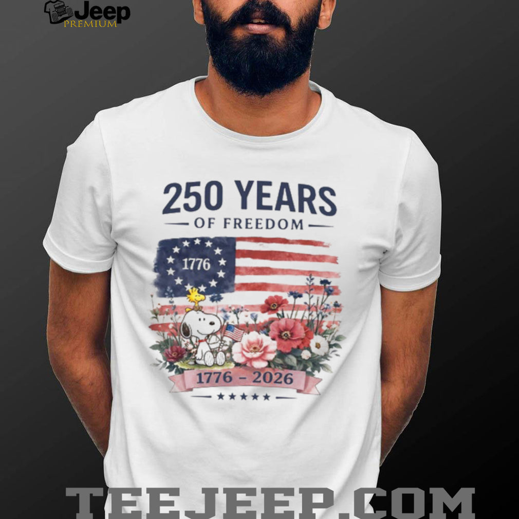 250 Years of Freedom 1776 to 2026 Patriotic Flag Shirt