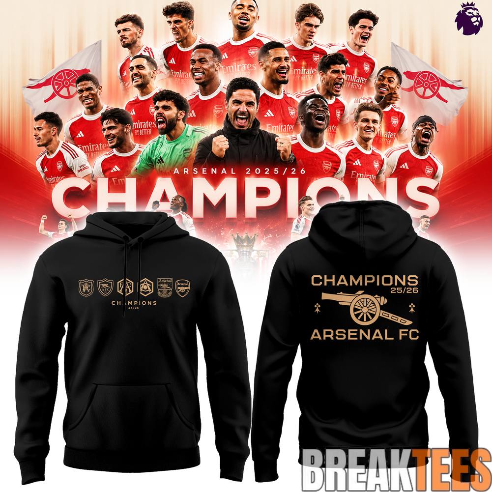 ’26 Arsenal Premier League Champions ”Gunners” Hoodie