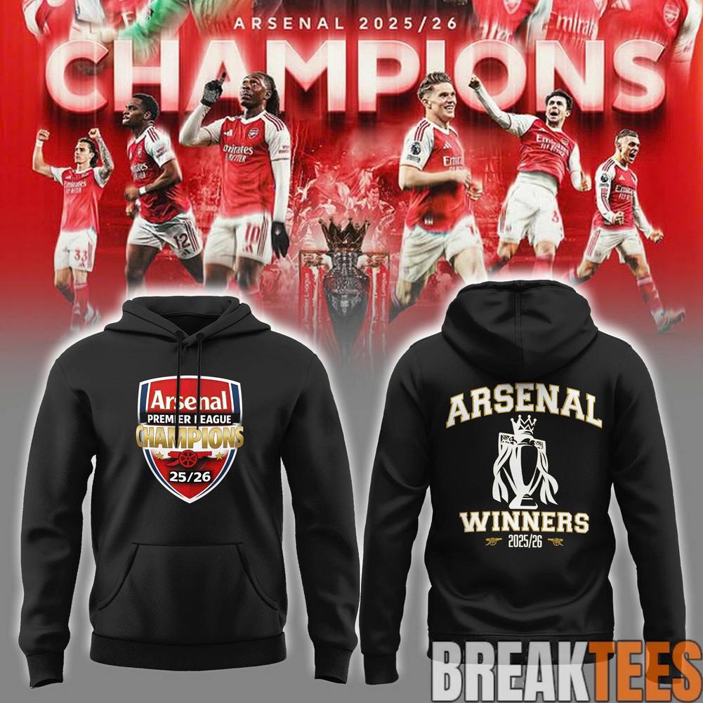 ’26 Arsenal Premier League Champions ”Gunners” Hoodie