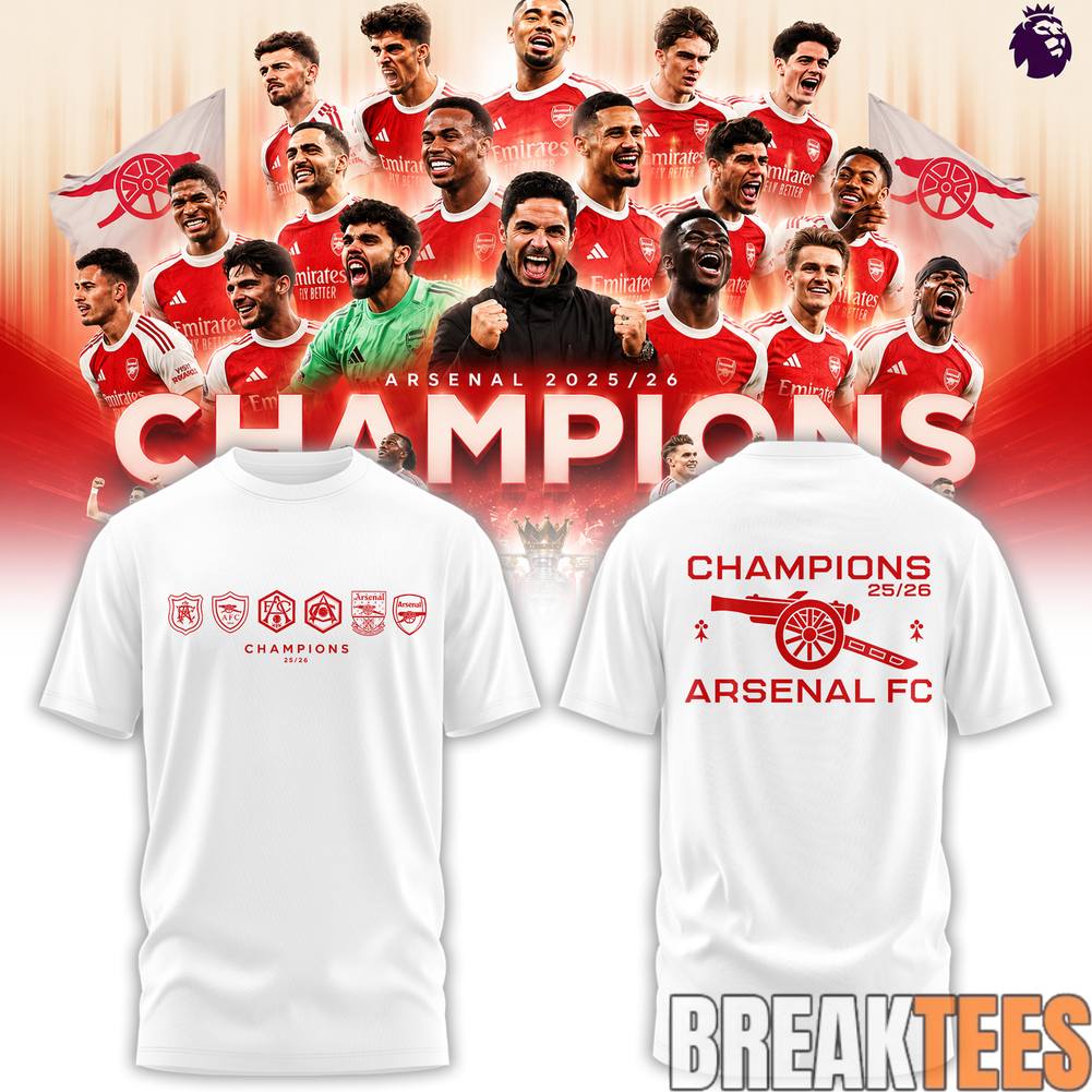 ’26 Arsenal Premier League Champions ”Gunners” Shirt