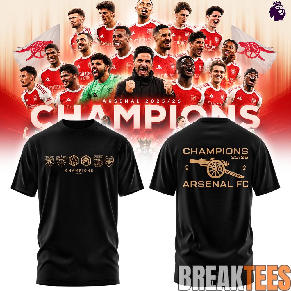 ’26 Arsenal Premier League Champions ”Gunners” Shirt