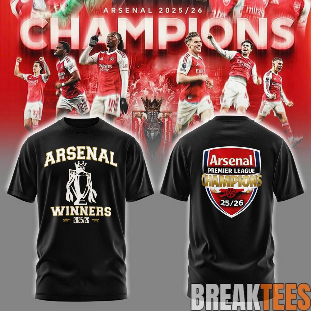 ’26 Arsenal Premier League Champions ”Gunners” Shirt