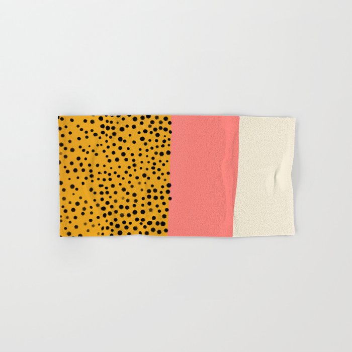 Cheetah & Peach | PATTERN 04: The Retro Edition Bath Towel Gallery Image 1