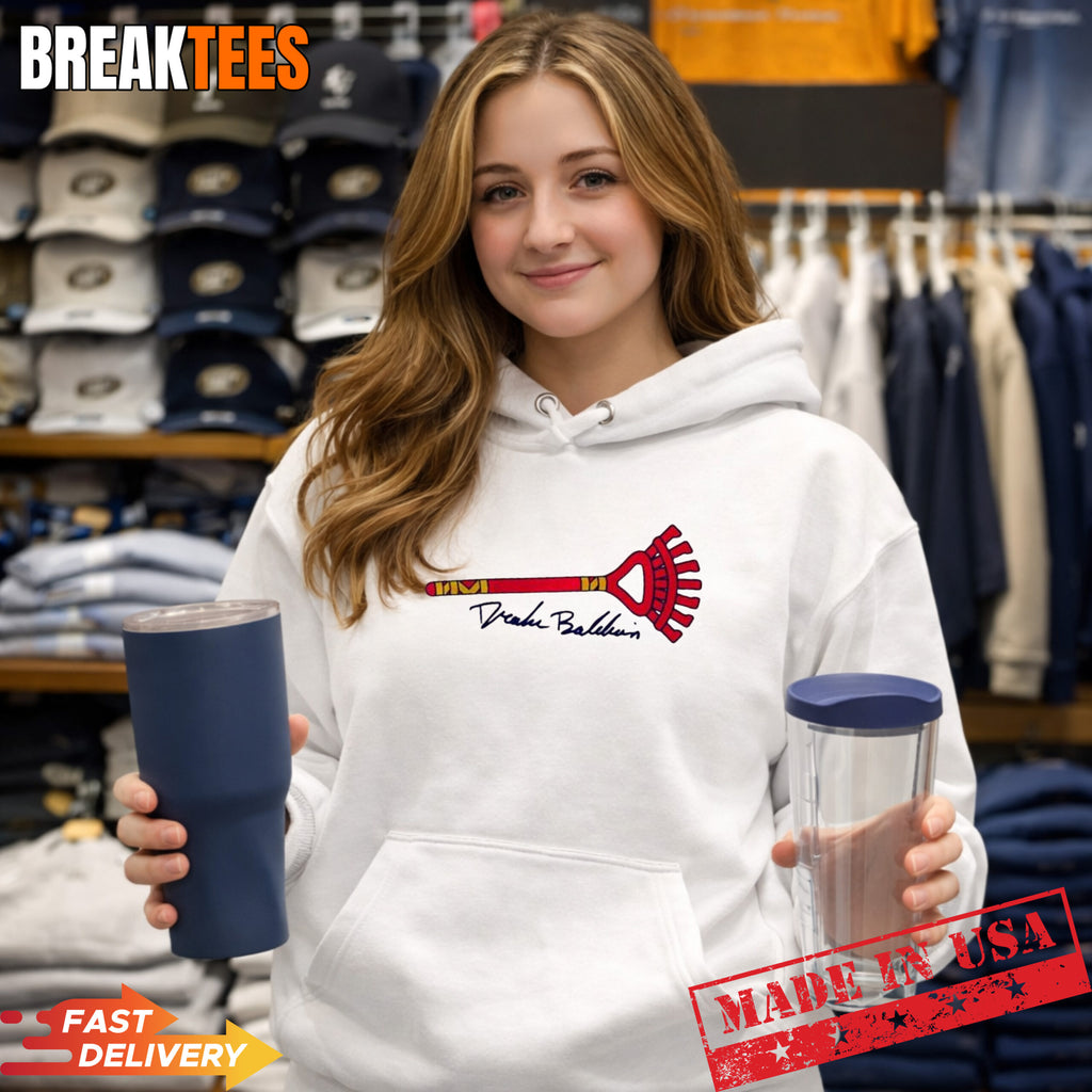 Drake Baldwin Atlanta Braves MLB Rake broom logo t-shirt