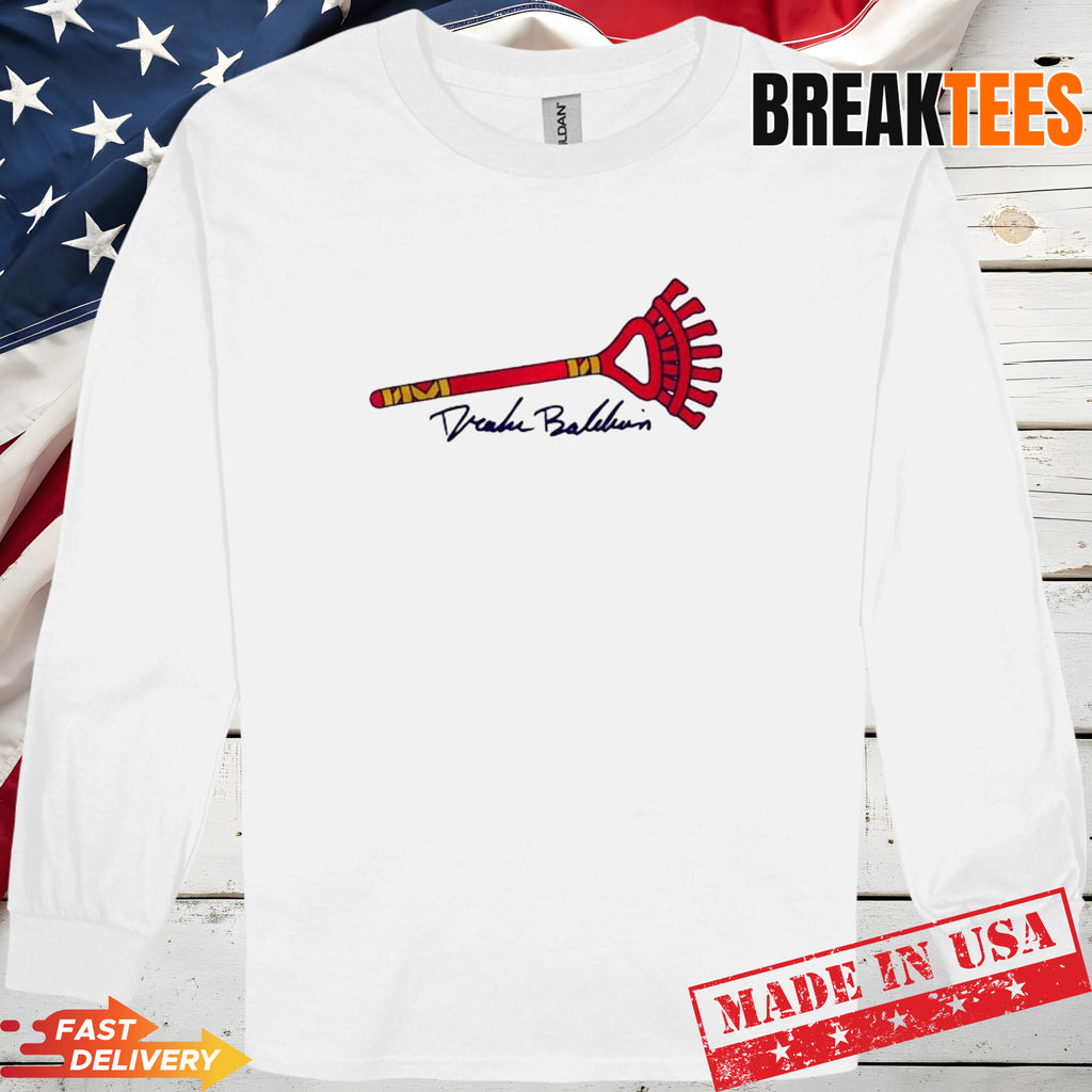 Drake Baldwin Atlanta Braves MLB Rake broom logo t-shirt