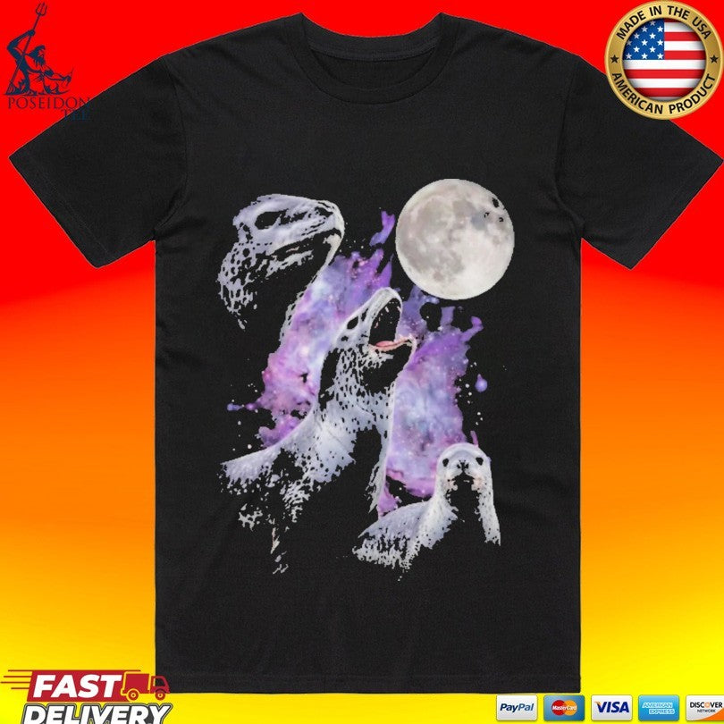 3 Seals Howling At The Moon T-shirt