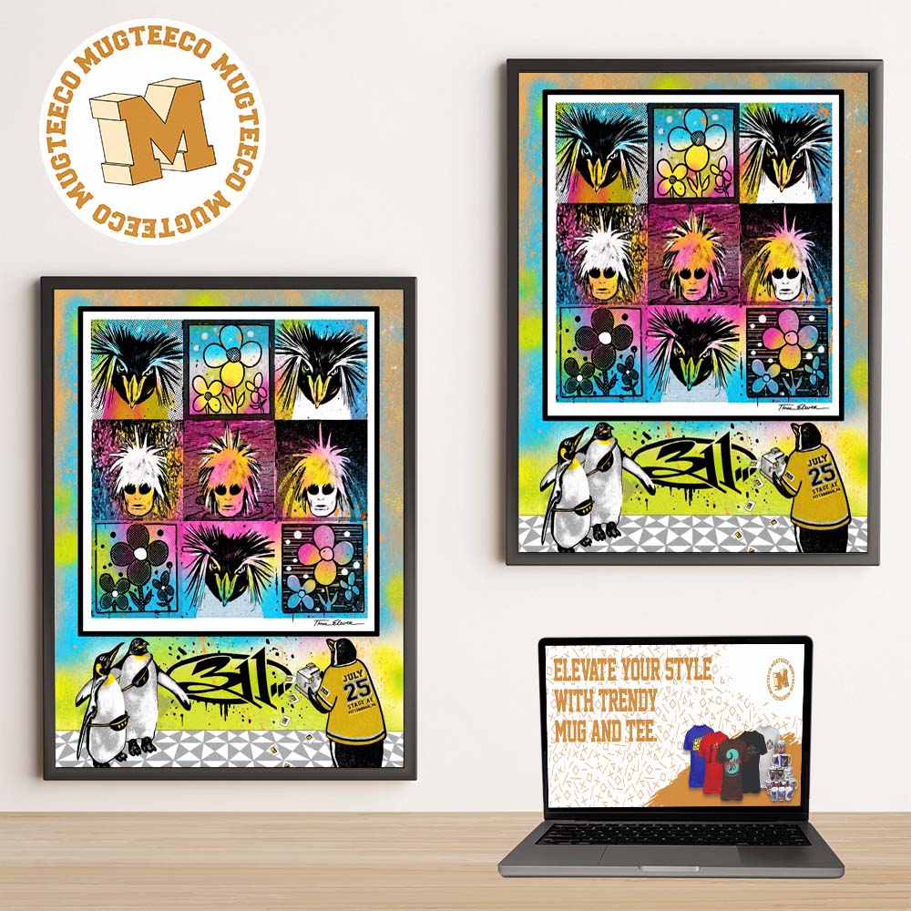 311 Band Pittsburgh PA 2026 Event Poster At Stage AE On July 25 2026 Home Decor Poster Canvas