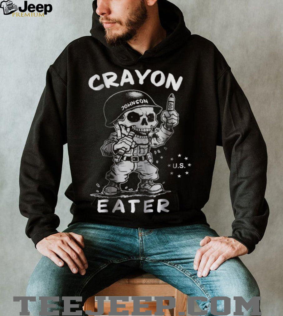 Funny Marine Crayon Eater Skull Military Humor T Shirt