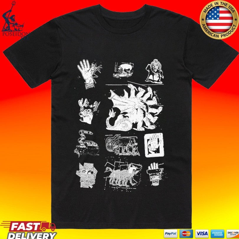 Goose Chain Yer Dragon Collage T-shirt