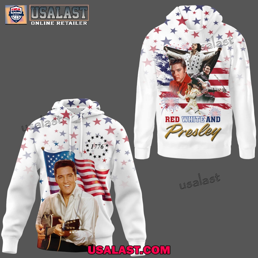 4th of July Red White And Elvis Presley 3D Shirt