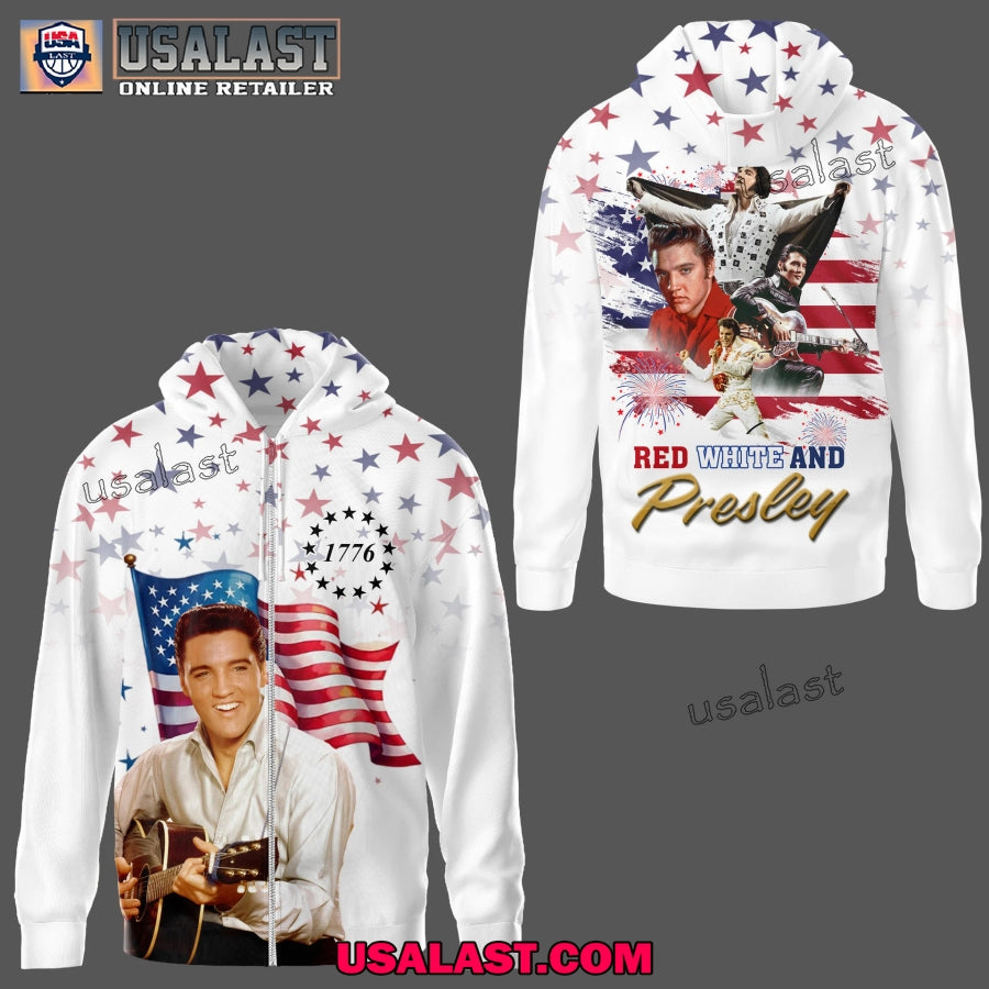 4th of July Red White And Elvis Presley 3D Shirt