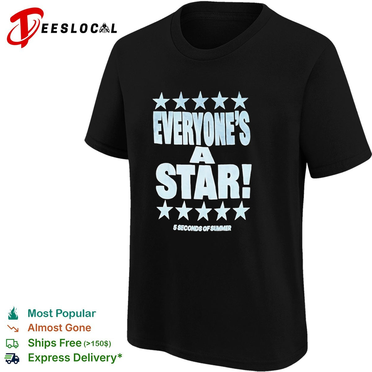 5 Seconds of Summer everyone is a star shirt