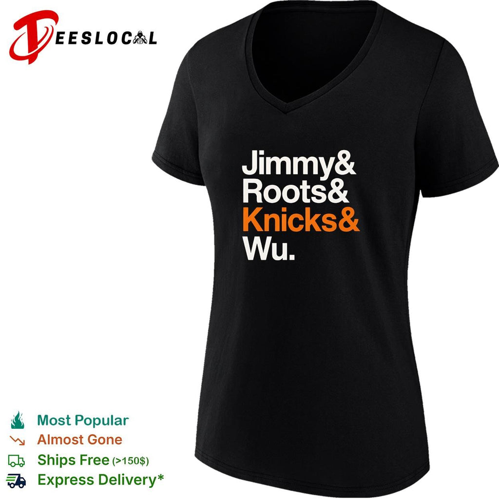 Jimmy and Roots and Knicks and Wu nickname basketball graphic shirt