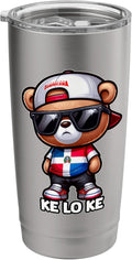 KLK Teddy bear que lo que Dominican flag shirt
