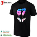 67 Drip Liquid Aesthetic Number 67 Birthday Celebration shirt