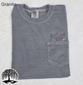 Embroidered Wildflower Pocket T-Shirt