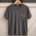Hand-Embroidered Pocket T-Shirt with Custom Player Number