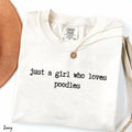 Comfort Colors Poodle Shirt, Dog Lover Tee
