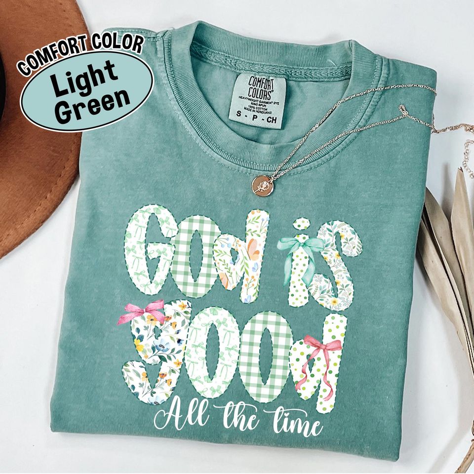 Comfort Colors God is Good Shirt, Christian Women's Tee