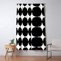 Retro '50s Shapes in Black and White Window Curtain Gallery Image 5