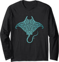 Cool Shark Tribal Hawaiian Manta Ray Lover Merch