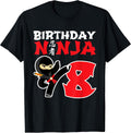Little Ninja Kids Birthday Party Shirts