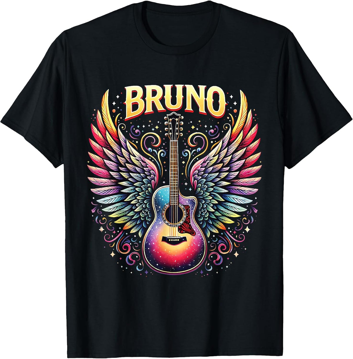 Personalized Name I Love Bruno 80's Groovy Apparel