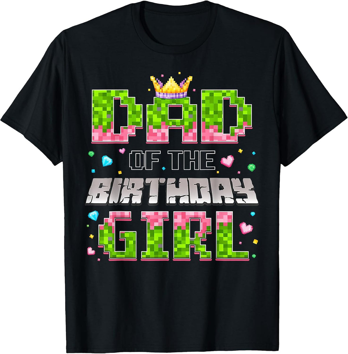 Dad Of The Birthday Girl Game Pixel Number