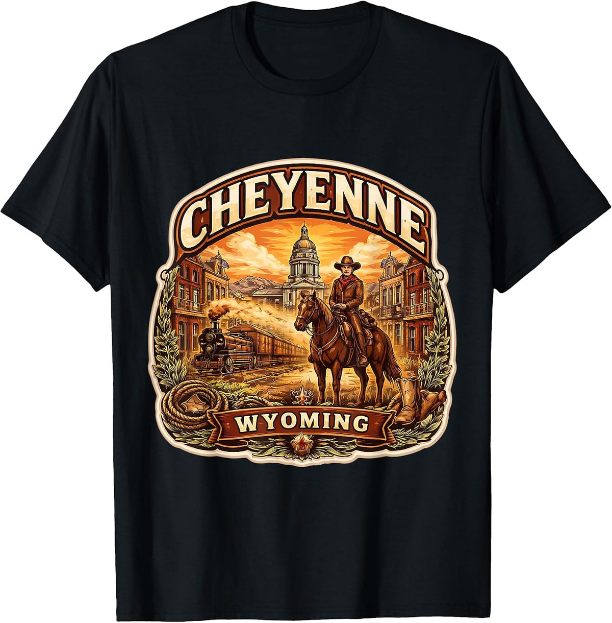 Cheyenne Wyoming Souvenir City State Capital Merch